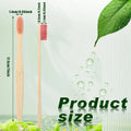 Reusable eco-friendly bamboo toothbrush by Craft Plus with natural bamboo handle and soft bristle head.