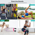 Craft Plus resistance loop exercise bands shown coiled, made of durable elastic for strength training and physical therapy.