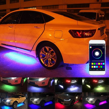 RGB LED Strip for Car Interior Lights with App Control